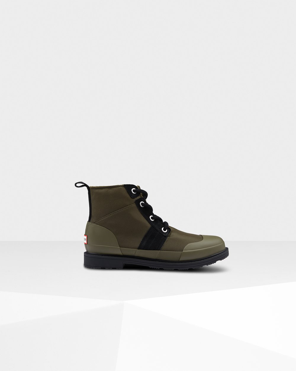 Mens Hunter Original Insulated Ankle - Ankle Boots Black/Olive - 3185-AWZMD